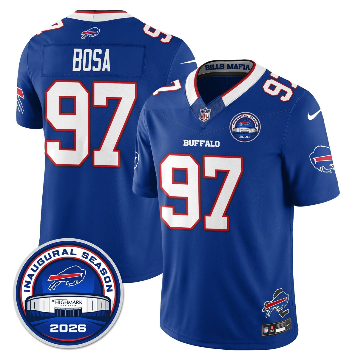 BUF 2026 Inaugural Season Patch Vapor Limited Jersey - Stitched