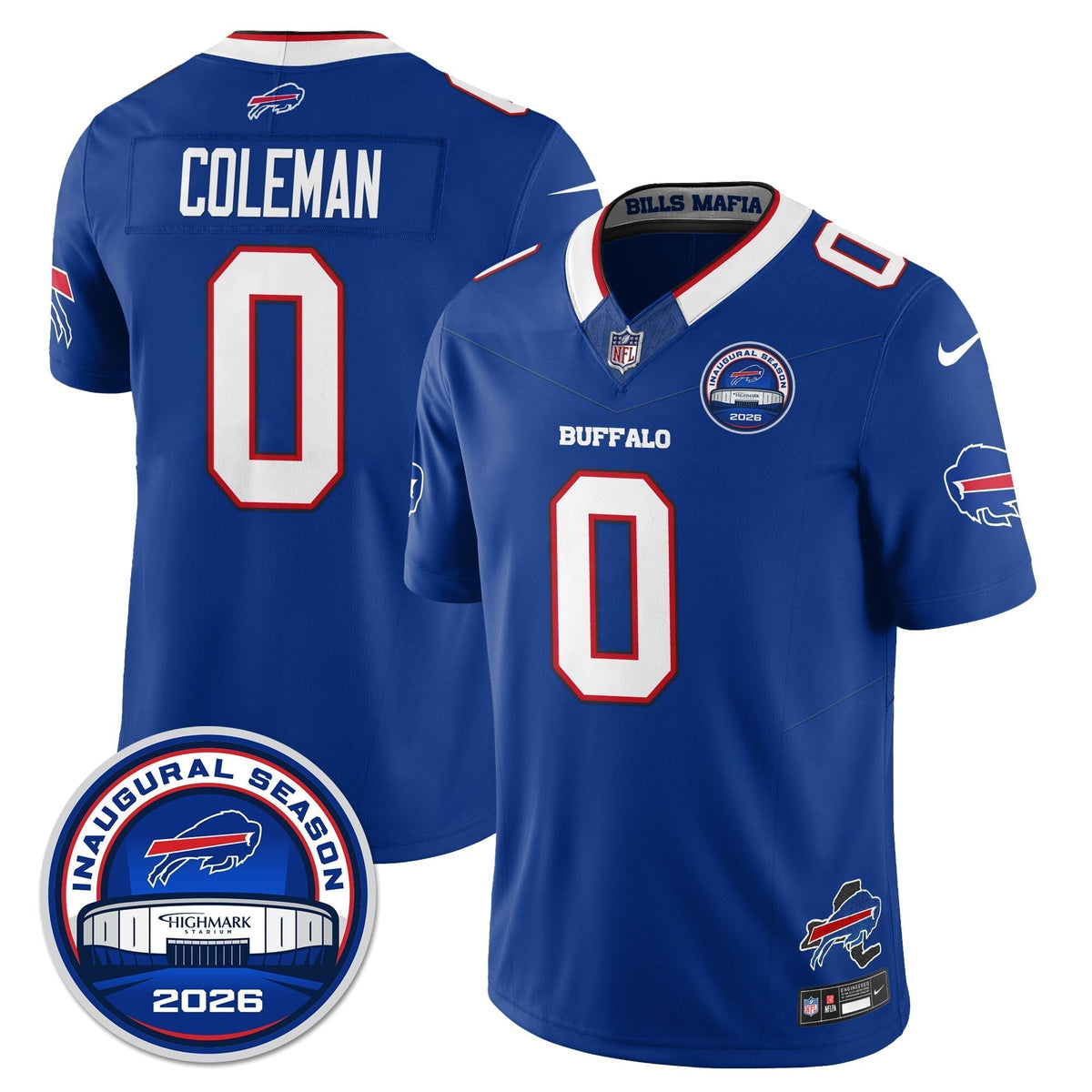 BUF 2026 Inaugural Season Patch Vapor Limited Jersey - Stitched