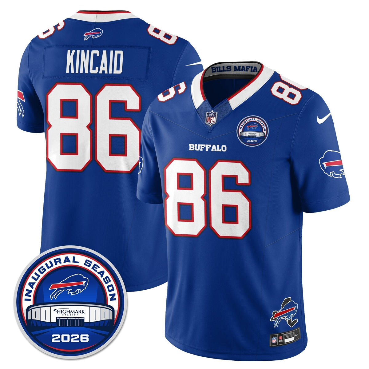 BUF 2026 Inaugural Season Patch Vapor Limited Jersey - Stitched