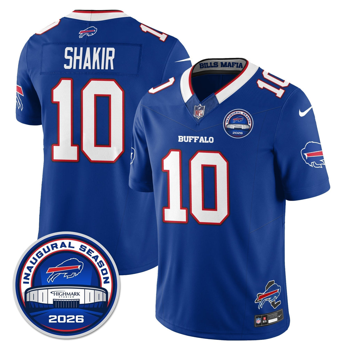 BUF 2026 Inaugural Season Patch Vapor Limited Jersey - Stitched