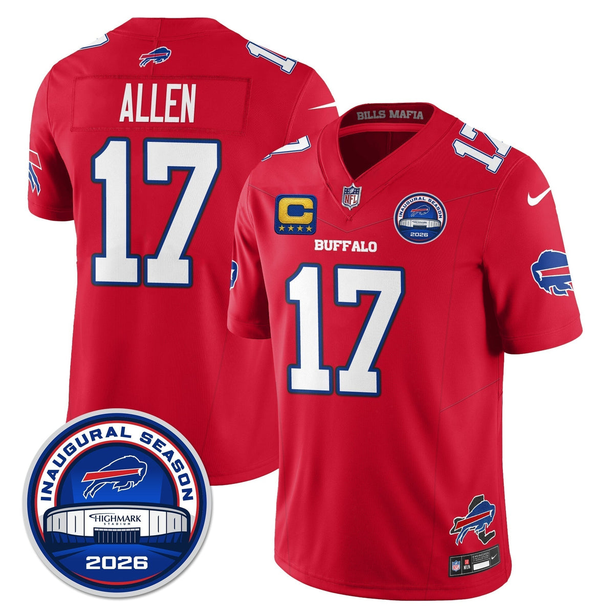 BUF 2026 Inaugural Season Patch Vapor Limited Jersey - Stitched