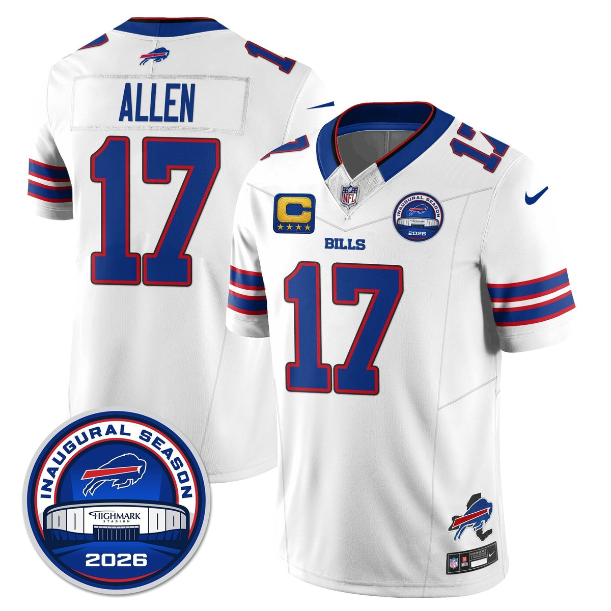 BUF 2026 Inaugural Season Patch Vapor Limited Jersey - Stitched