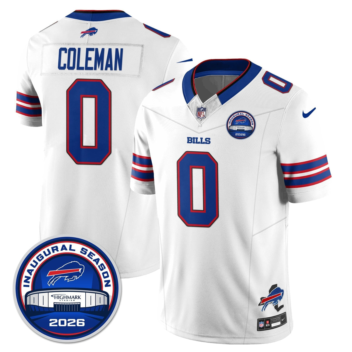 BUF 2026 Inaugural Season Patch Vapor Limited Jersey - Stitched