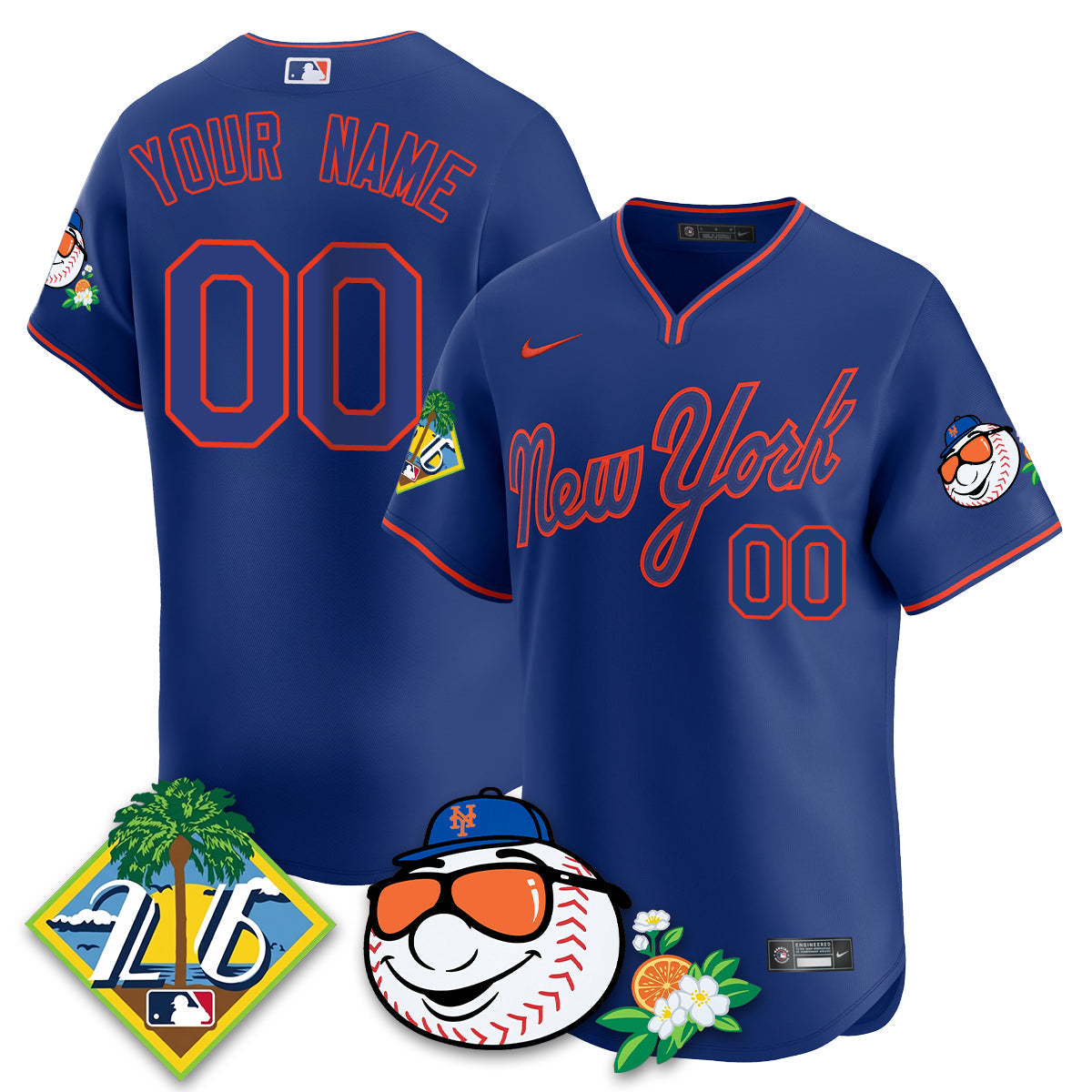 Custom NYM 2026 Spring Training Vapor Limited Jersey - Stitched