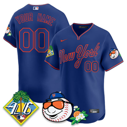 Custom NYM 2026 Spring Training Vapor Limited Jersey - Stitched