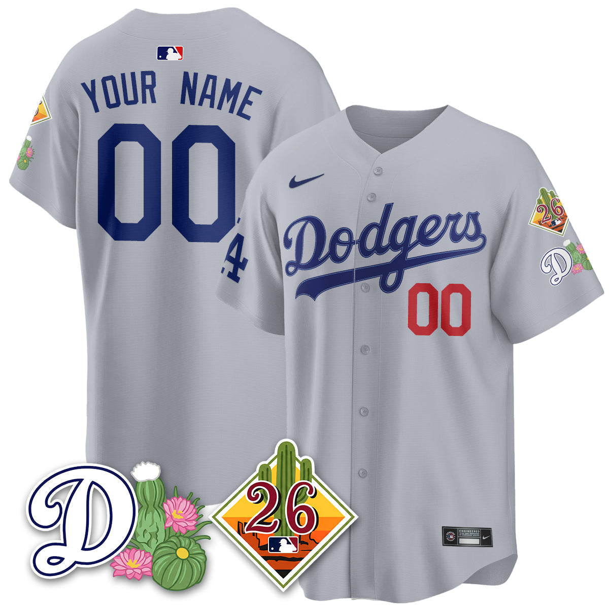 Custom LAD 2026 Spring Training Vapor Limited Jersey - Stitched