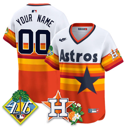HOU 2026 Spring Training Vapor Limited Custom Jersey - Stitched
