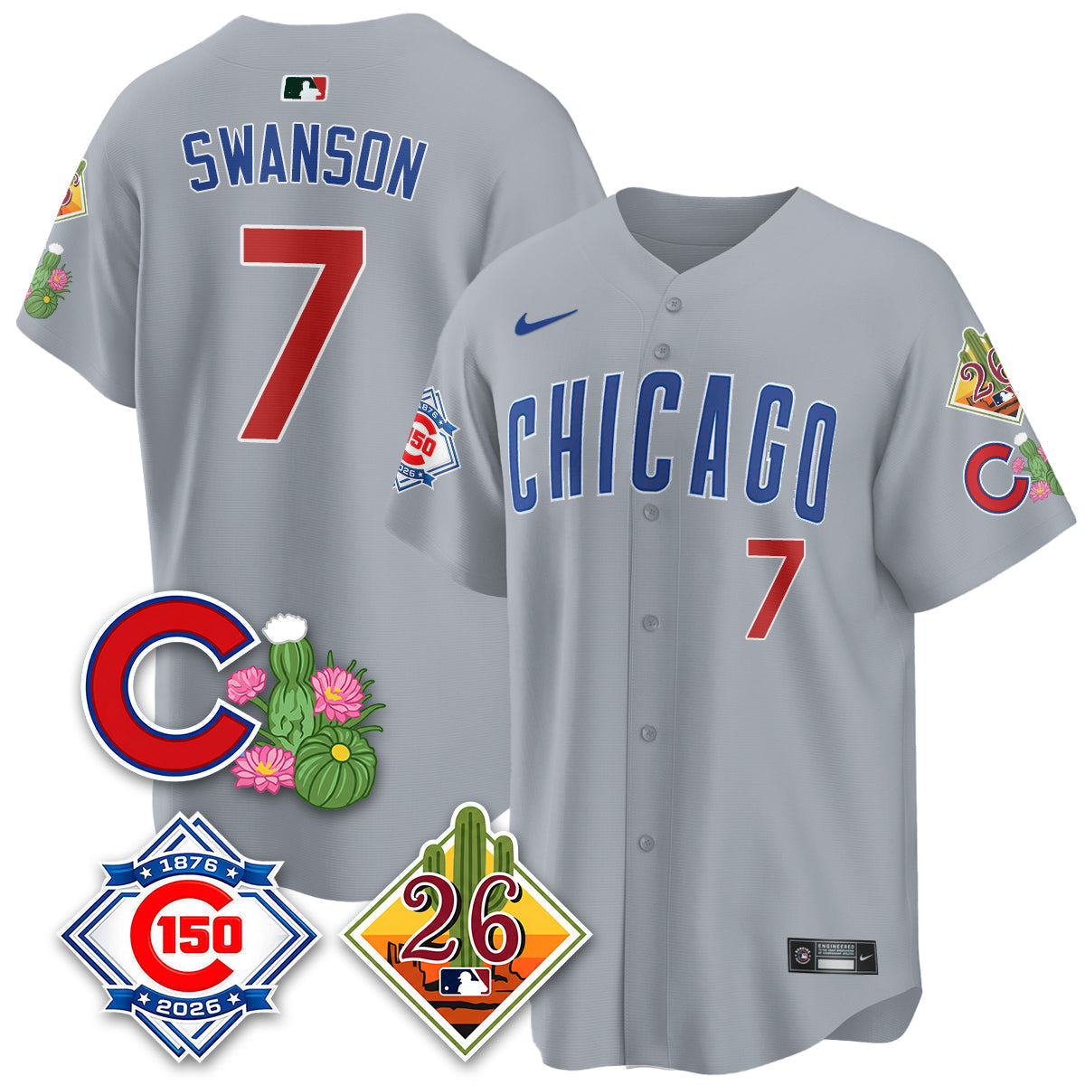 CHC 2026 Spring Training Vapor Limited Jersey - 150th Anniversary Patch - Stitched