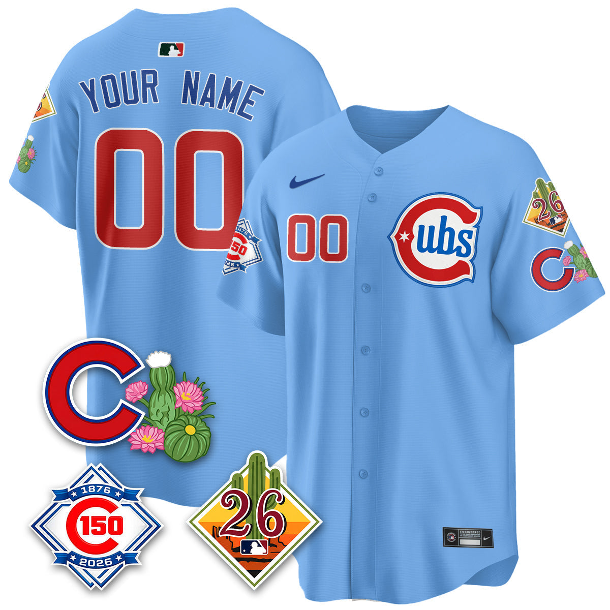 CHC 2026 Spring Training Vapor Limited Custom Jersey - 150th Anniversary Patch - Stitched