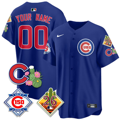 CHC 2026 Spring Training Vapor Limited Custom Jersey - 150th Anniversary Patch - Stitched