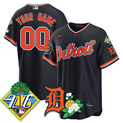 Custom DET 2026 Spring Training Vapor Limited Jersey - Stitched
