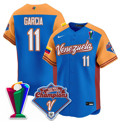 Venezuela Baseball 2026 World Baseball Classic Champions Limited Jersey - Stitched