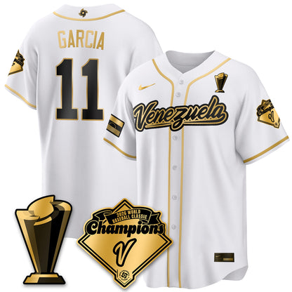 Venezuela Baseball 2026 World Baseball Classic Champions Limited Jersey - Stitched
