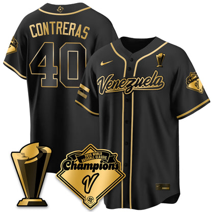 Venezuela Baseball 2026 World Baseball Classic Champions Limited Jersey - Stitched