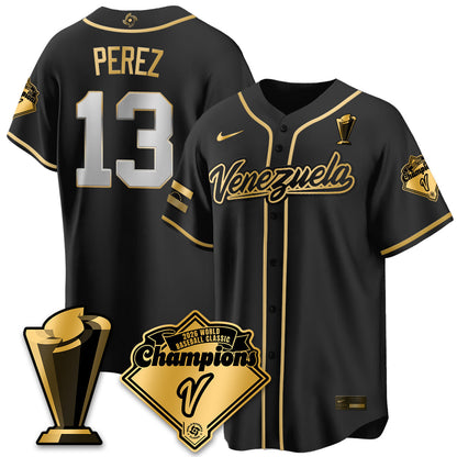 Venezuela Baseball 2026 World Baseball Classic Champions Limited Jersey - Stitched