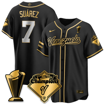 Venezuela Baseball 2026 World Baseball Classic Champions Limited Jersey - Stitched