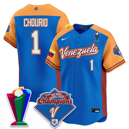 Venezuela Baseball 2026 World Baseball Classic Champions Limited Jersey - Stitched