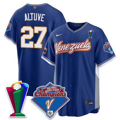Venezuela Baseball 2026 World Baseball Classic Champions Limited Jersey - Stitched