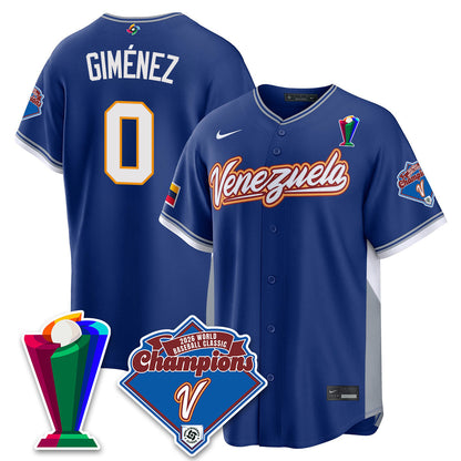 Venezuela Baseball 2026 World Baseball Classic Champions Limited Jersey - Stitched