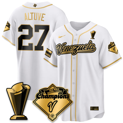 Venezuela Baseball 2026 World Baseball Classic Champions Limited Jersey - Stitched