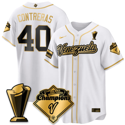 Venezuela Baseball 2026 World Baseball Classic Champions Limited Jersey - Stitched