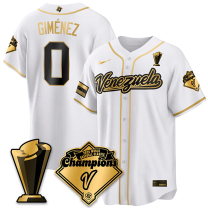 Venezuela Baseball 2026 World Baseball Classic Champions Limited Jersey - Stitched