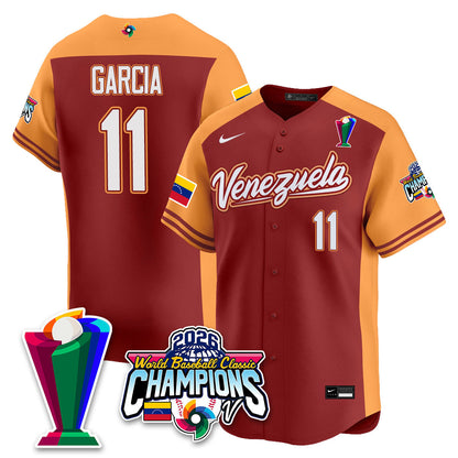 Venezuela Baseball 2026 World Baseball Classic Champions Limited Jersey V2 - Stitched