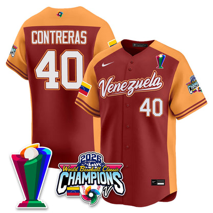 Venezuela Baseball 2026 World Baseball Classic Champions Limited Jersey V2 - Stitched
