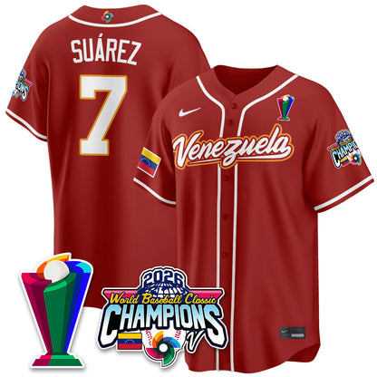 Venezuela Baseball 2026 World Baseball Classic Champions Limited Jersey V2 - Stitched