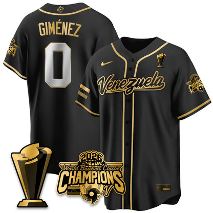 Venezuela Baseball 2026 World Baseball Classic Champions Limited Jersey V2 - Stitched