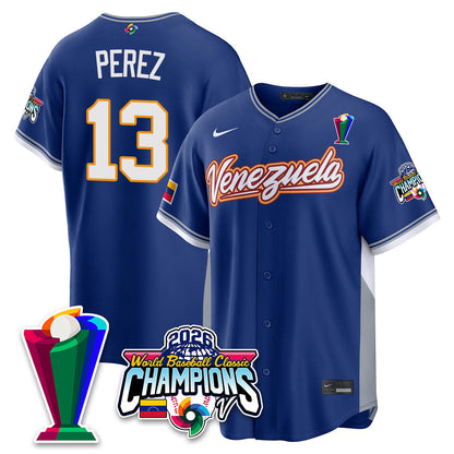 Venezuela Baseball 2026 World Baseball Classic Champions Limited Jersey V2 - Stitched