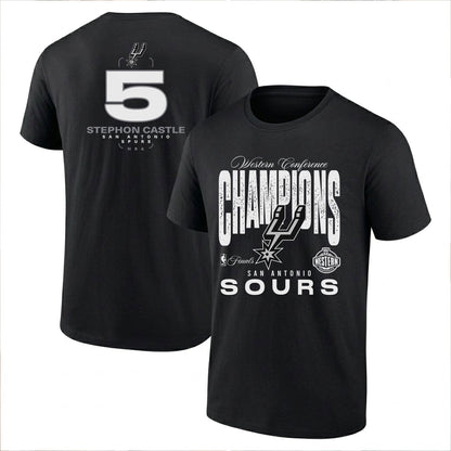 SAS 2026 NBA Western Conference Champions Printed T-Shirt