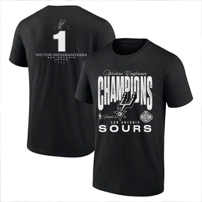 SAS 2026 NBA Western Conference Champions Printed T-Shirt