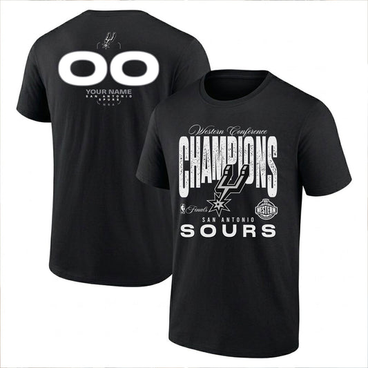SAS 2026 NBA Western Conference Champions Custom Printed T-Shirt