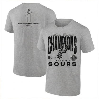 SAS 2026 NBA Western Conference Champions Printed T-Shirt