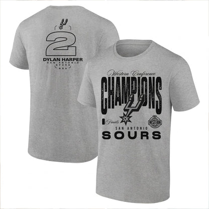 SAS 2026 NBA Western Conference Champions Printed T-Shirt