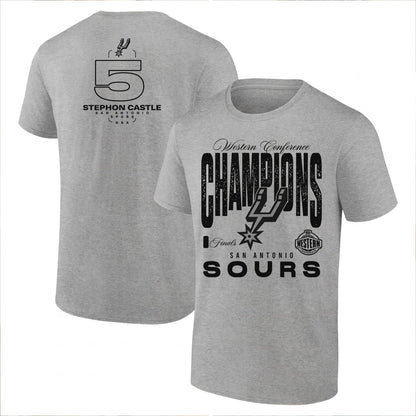 SAS 2026 NBA Western Conference Champions Printed T-Shirt