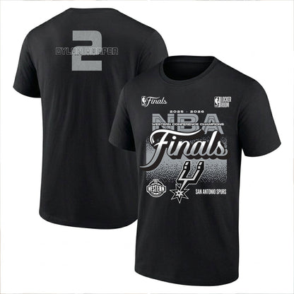 SAS 2026 NBA Western Conference Champions Printed T-Shirt V3