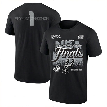 SAS 2026 NBA Western Conference Champions Printed T-Shirt V3