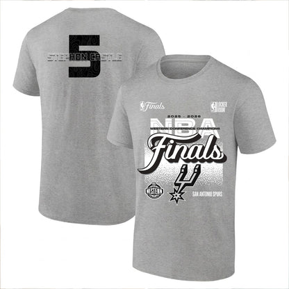 SAS 2026 NBA Western Conference Champions Printed T-Shirt V3