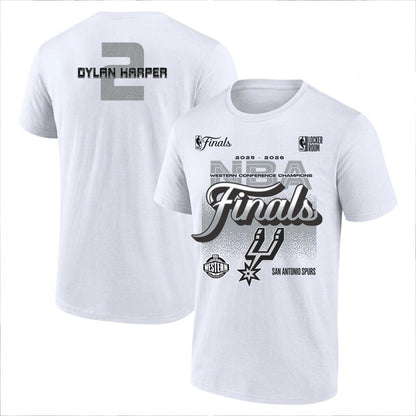 SAS 2026 NBA Western Conference Champions Printed T-Shirt V3