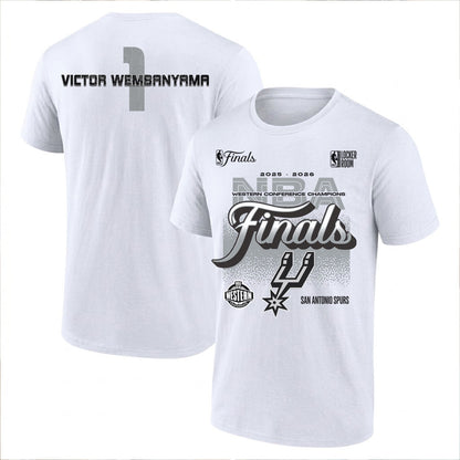SAS 2026 NBA Western Conference Champions Printed T-Shirt V3