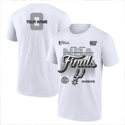 SAS 2026 NBA Western Conference Champions Custom Printed T-Shirt V3