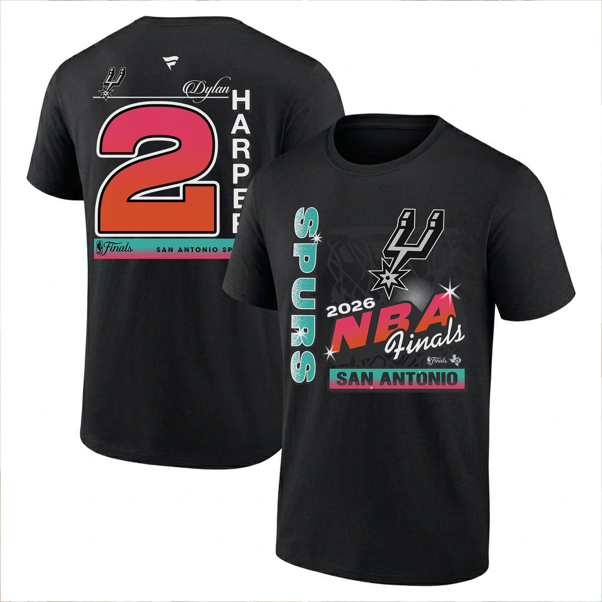 SAS 2026 NBA Western Conference Champions Printed T-Shirt V2