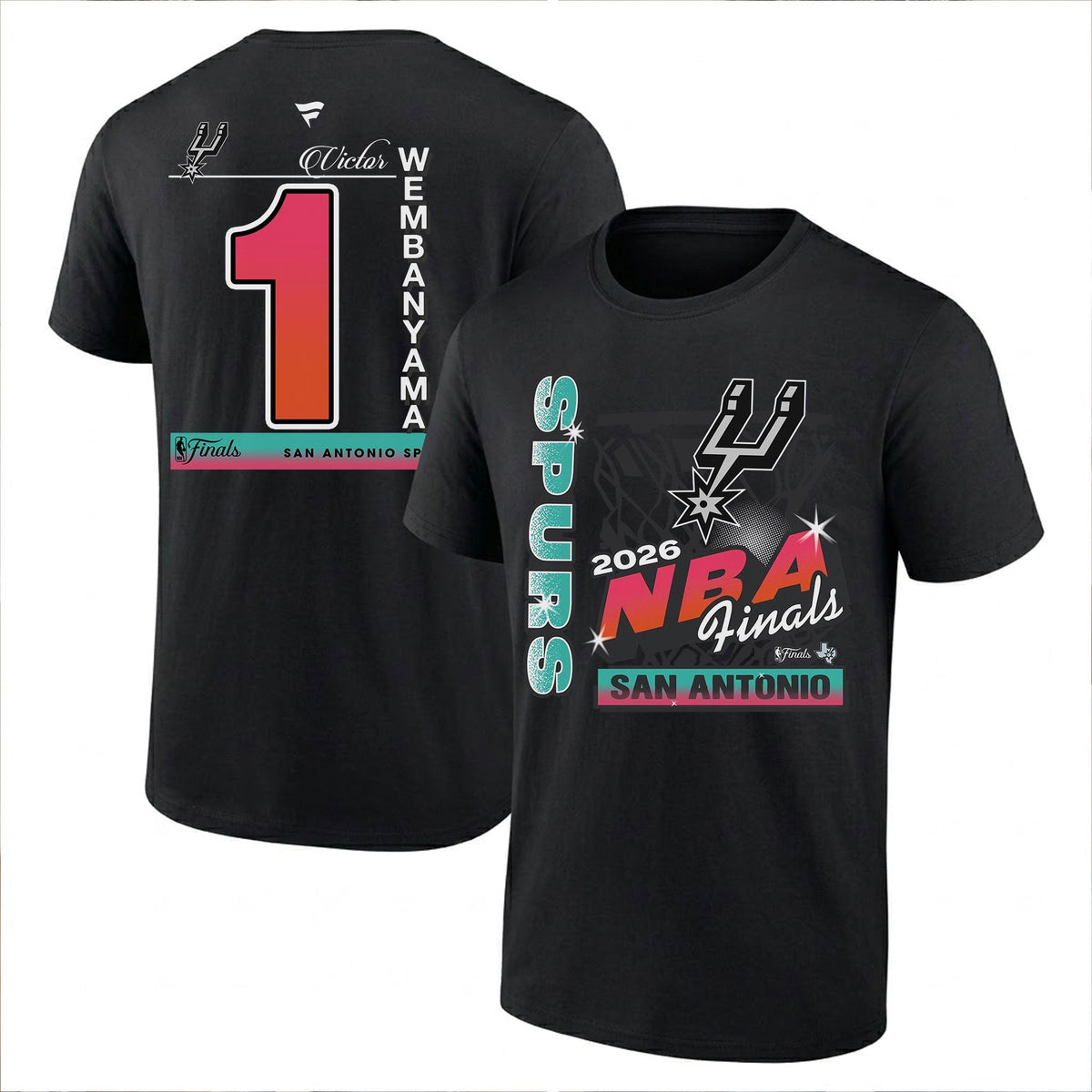 SAS 2026 NBA Western Conference Champions Printed T-Shirt V2