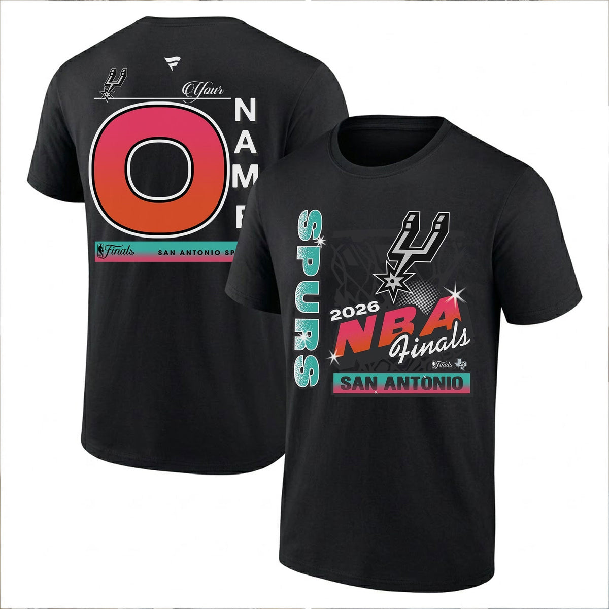 SAS 2026 NBA Western Conference Champions Custom Printed T-Shirt V2