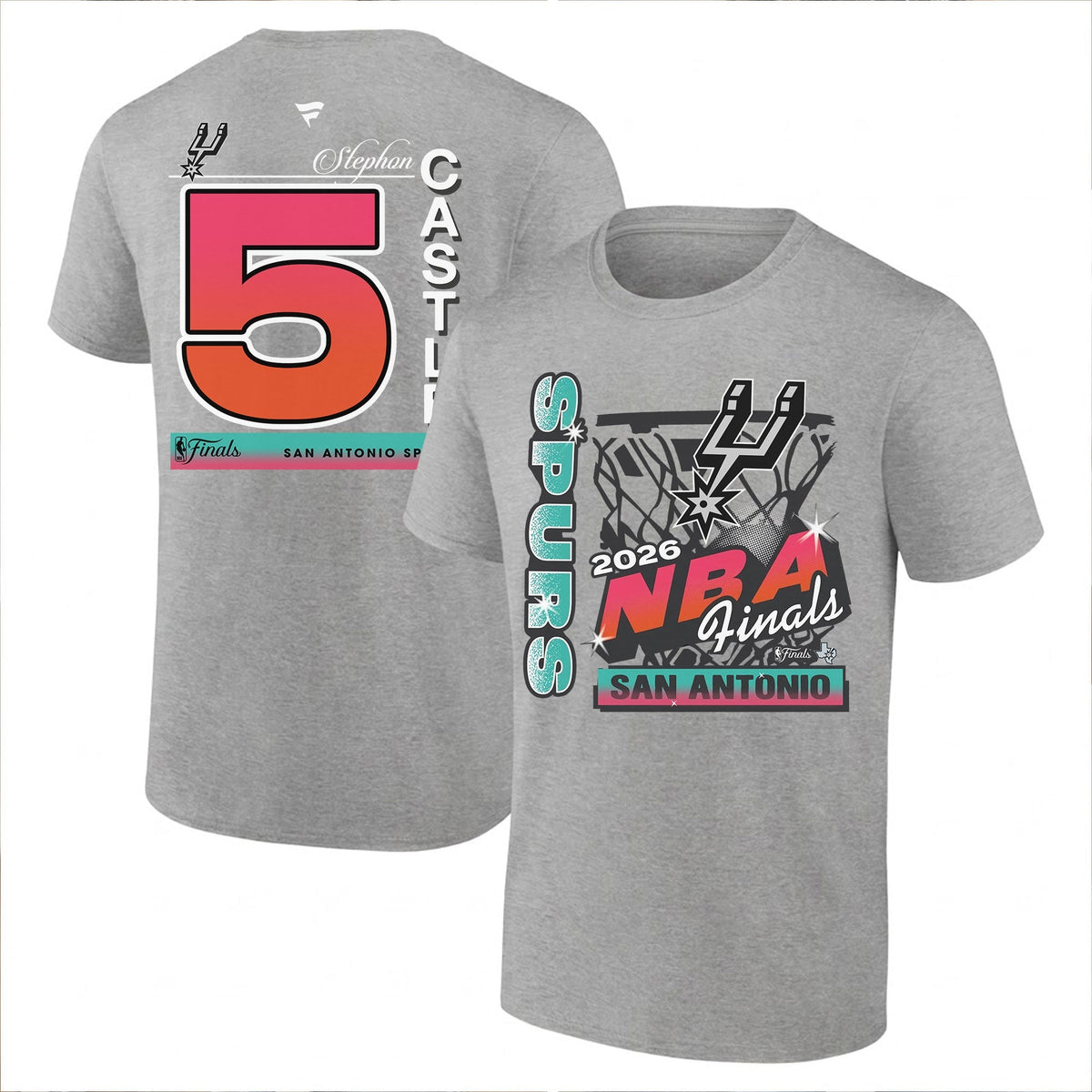 SAS 2026 NBA Western Conference Champions Printed T-Shirt V2