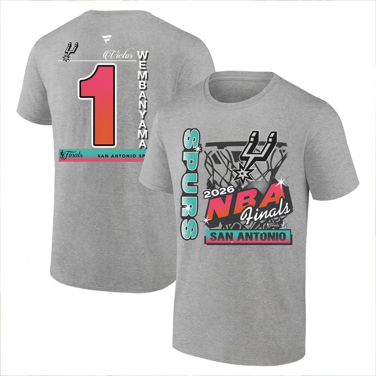 SAS 2026 NBA Western Conference Champions Printed T-Shirt V2