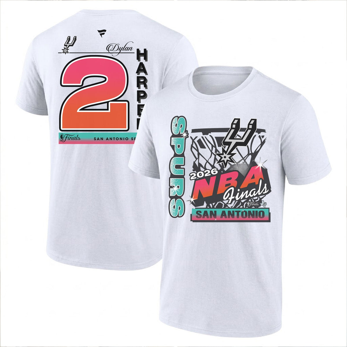 SAS 2026 NBA Western Conference Champions Printed T-Shirt V2