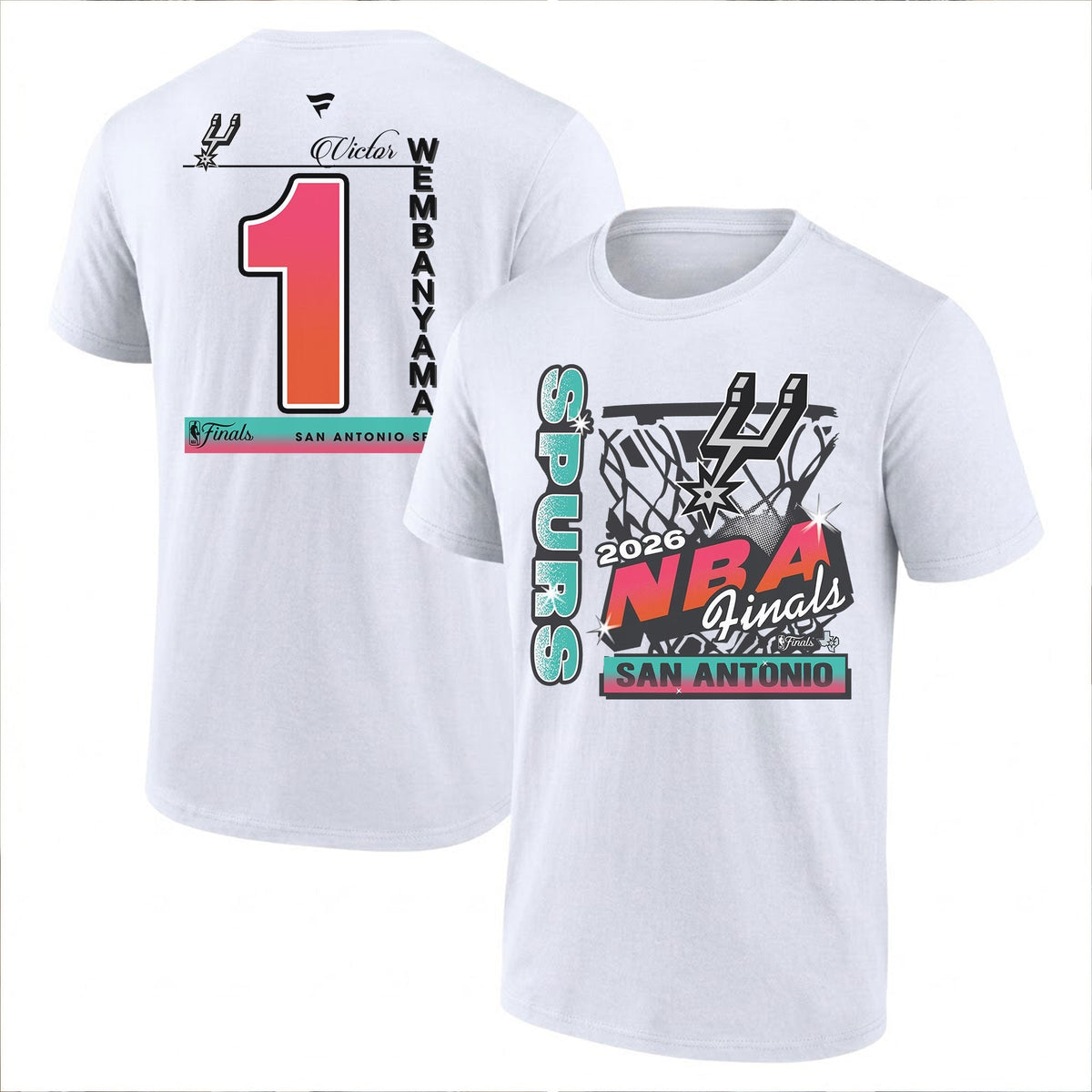 SAS 2026 NBA Western Conference Champions Printed T-Shirt V2